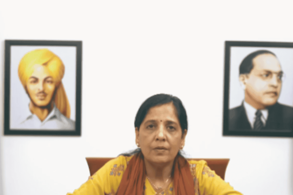 Delhi CM Arvind Kejriwal's wife Sunita contemplating AAP's future strategy.